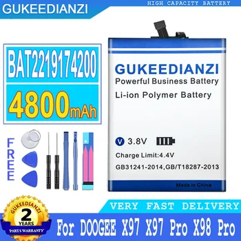 Pakeitimo 4800mAh Mobiliojo Telefono Bateriją DOOGEE X97/X98 Pro X98Pro X97Pro Smartphon Baterijos 