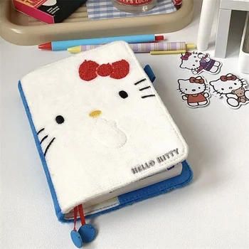 100 Lapų Sanrio HelloKitty Anime Magnetinis Užsegimas Knygos Ins Sąsiuvinis A5 Mažai Šviežių PU Odos Leidinys Kitty Cat Raštinės Reikmenys