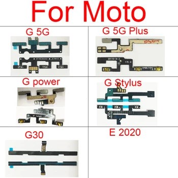 Galia Tūris Šoninis Mygtukas Flex Kabelis Motorola Moto G30 G 5G Plus G Vairo Plunksna E 2020 Power On Off Tūris Jungiklis Flex Kabelis